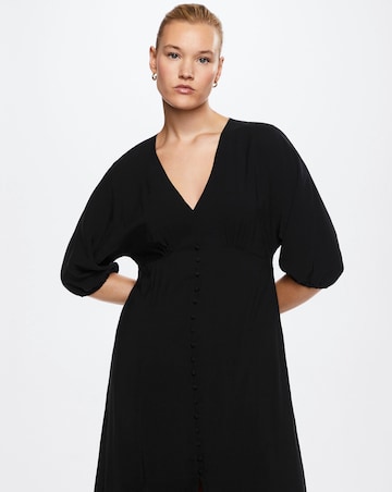 Mango Buttoned Midi Dress