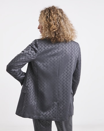 Geo Jaquard Satin DB Blazer