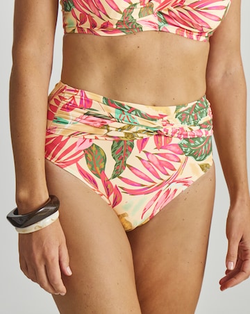 MAGISCULPT Medium Control Twist Front High Waist Bikini Bottoms