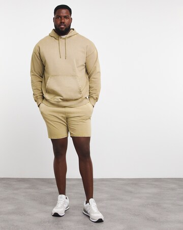 Relaxed Garment Dyed Hoodie Sweat Long