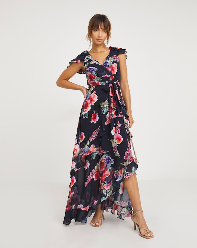 strapless open back dress Clementine Midi Dress | Blue Hydrangea