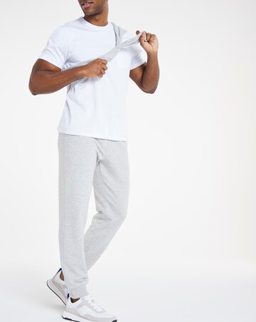 Grey Marl Cuffed Cargo Joggers