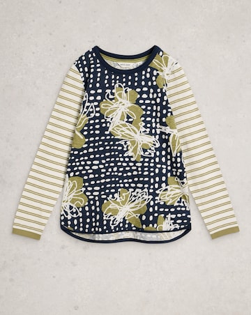 White Stuff Nelly Notch Jersey Top