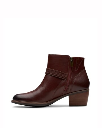 Clarks Neva Buckle Leather Boot