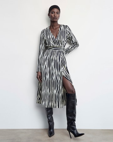 Mango Nina Striped Midi Dress