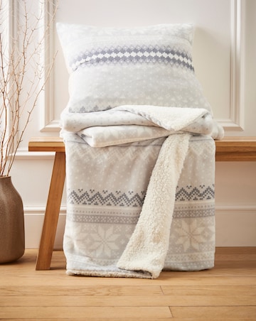 Fairisle Fleece Throw