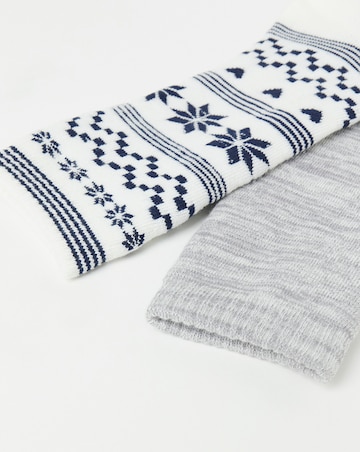 Pretty Secrets (2 Pair Pack) Fleece Lined Long Thermal Socks