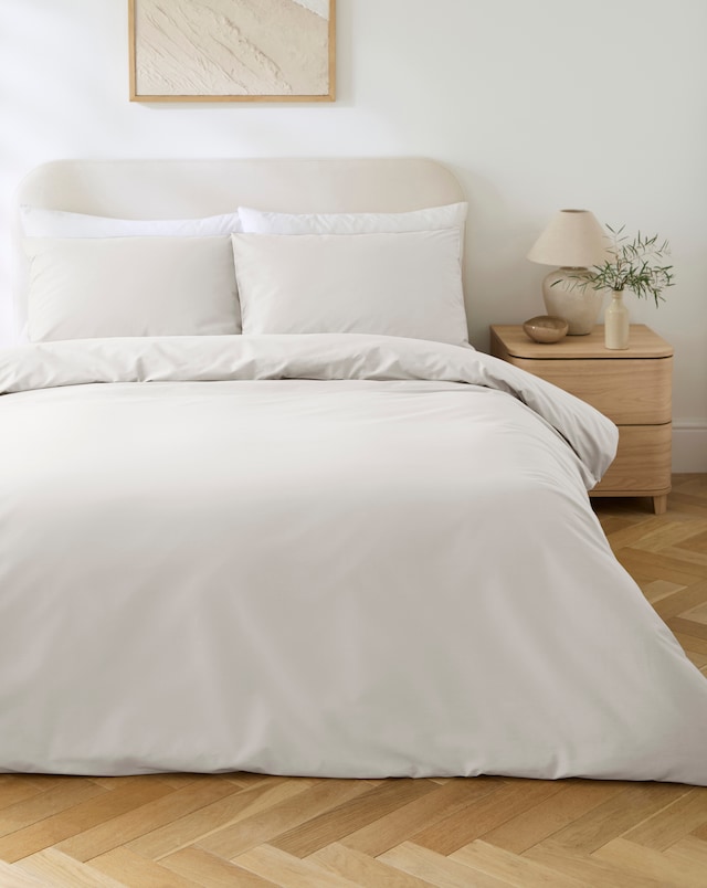 Pure Cotton 200 Thread Count 30cm Fitted Sheet