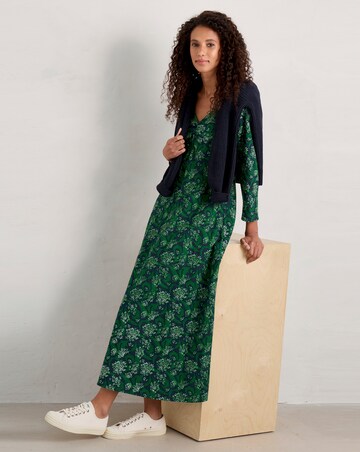 Seasalt Cornwall Willow Blossom Dress Woodland Garlic