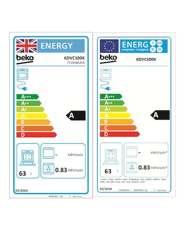 Beko KDVC100K Double Oven with Grill - Electric Range Cooker - Black