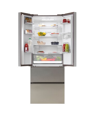 Haier HFR5719EWMP Total No Frost American Fridge Freezer - Silver