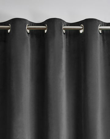 Velour Eyelet Curtains