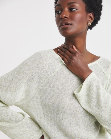 Space Dye Textured Slouch Top