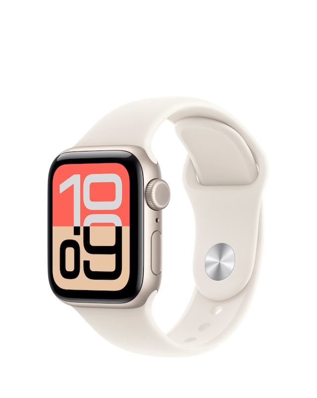 Apple Watch SE 3 GPS 40mm - Starlight Aluminium/Starlight Sport Band - S/M