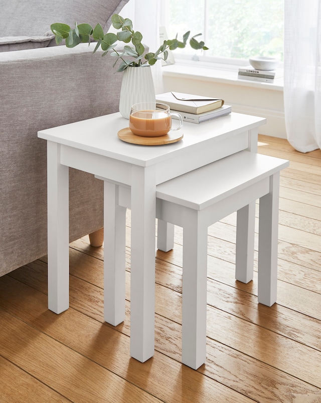 Bosworth Nest Of 2 Tables - White