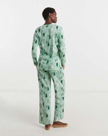 JD Williams Value Pyjama Set Christmas Tree Print