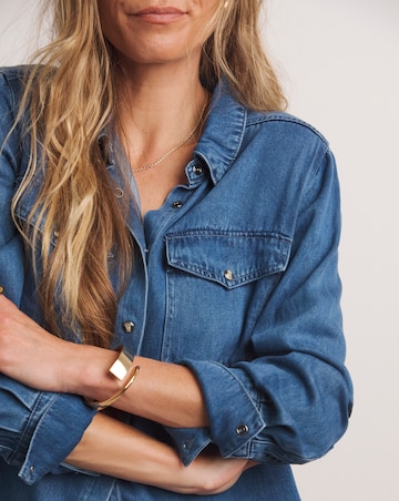 Anthology Blue Denim Shirt with Tencel TM Lyocell