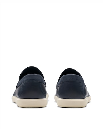 Clarks Bratton Loafer - Navy Leather