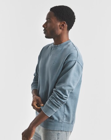 Union Garment Dyed Crew Sweatshirt- Blue