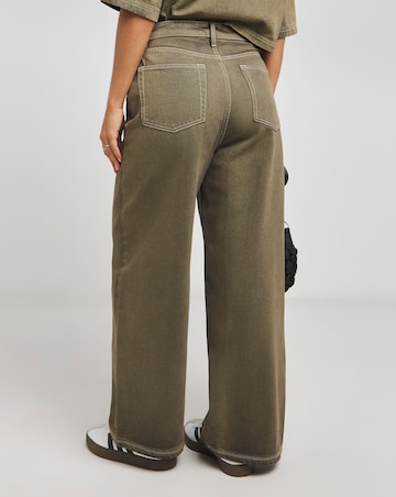 Native Youth Acid Wash Wide Leg Jeans