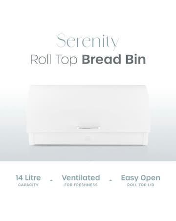 Swan Serenity Bread Bin White
