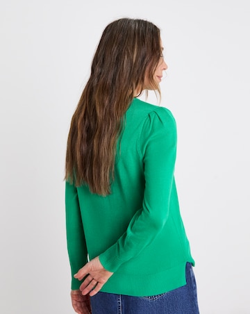 Green Crew Neck Jumper