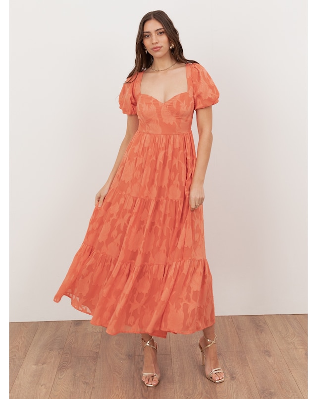 Anaya With Love Burnout Fabric Dress