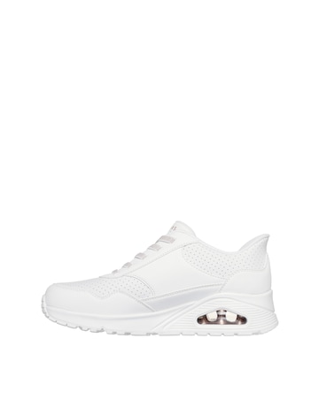 Skechers White Uno Banksia Slip In Luxe Trainers - Wide Fit (E)