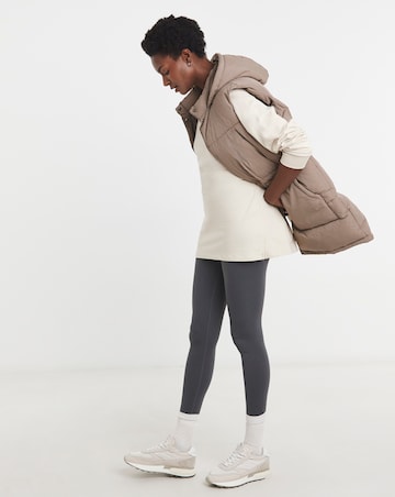 Taupe Hooded Leisure Gilet