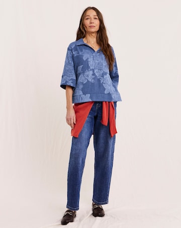 Julipa Textured Pop Over Blouse