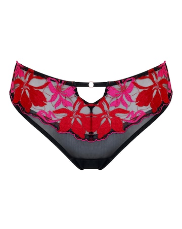 Pour Moi Roxanne Hi Waist Knicker Black/Red/Pink