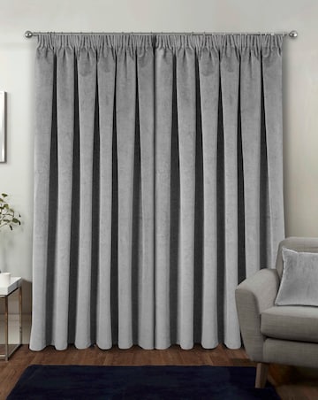 Oxford 100% Blackout Pencil Pleat Velvet Curtain