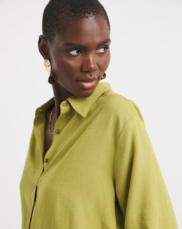 Linen Mix Half Sleeve Shirt