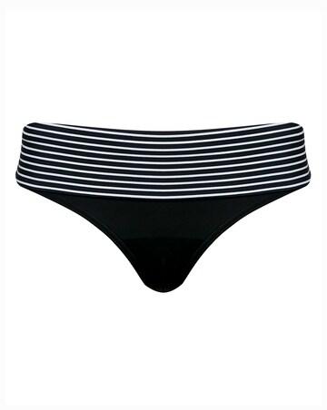 Figleaves Tailor Fold Stripe Bikini Bottom