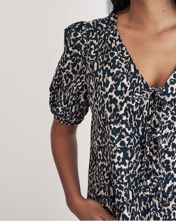 Nobody's Child Leopard Bernadetaa Blouse