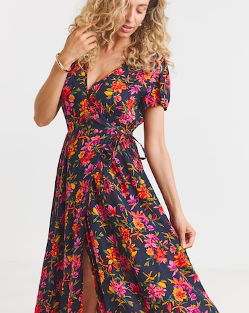 Joe Browns Joyful Floral Wrap Maxi Dress