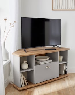 Brooke Ready Assembled Corner TV Unit
