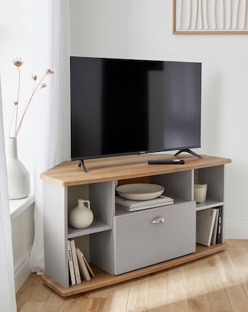 Brooke Ready Assembled Corner TV Unit