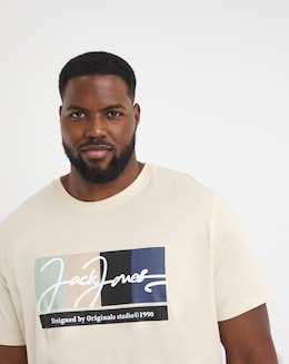 Jack &amp; Jones Portland Block Branding Tee