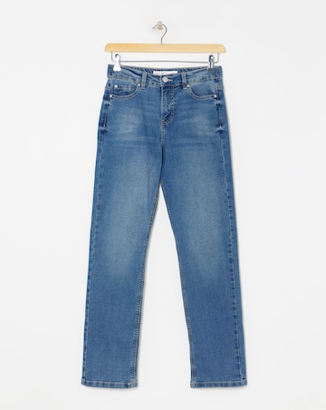 24/7 Mid Wash Straight Leg Jeans