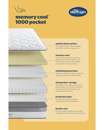 Silentnight Memory Cool 1000 Pocket Mattress