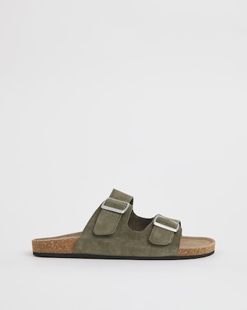 Joe Browns Buckle Strap Wide Fit Suede Sandals