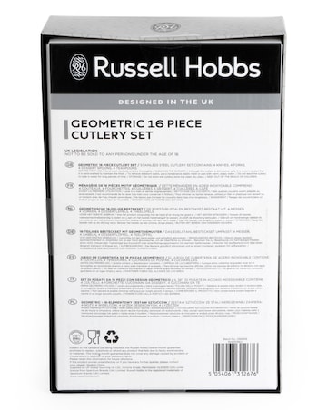 Russell Hobbs Geo 16 Piece Cutlery Set