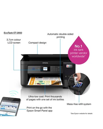 Epson EcoTank ET-2850 A4 Multifunction Inkjet Printer