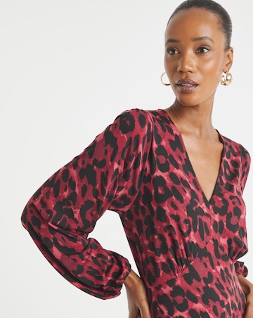 Soft Touch V Neck Tea Dress