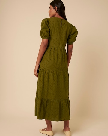 Nobody's Child Spot Puff Sleeve Dress