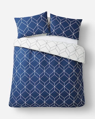 Oberon Navy Duvet Set