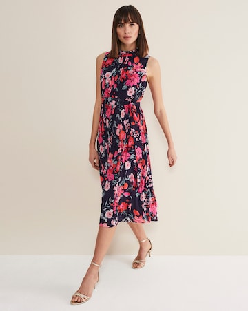 Phase Eight Tillie Pleat Floral Dress