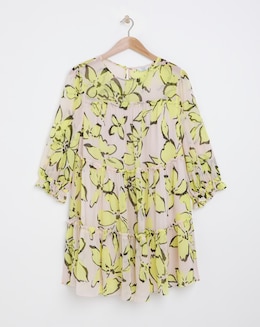 Joanna Hope Floral Tiered Swing Dress