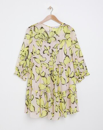 Joanna Hope Floral Tiered Swing Dress